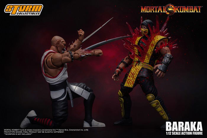 Mortal Kombat 1/12 Scale Pre-Painted Action Figure: Baraka image 7