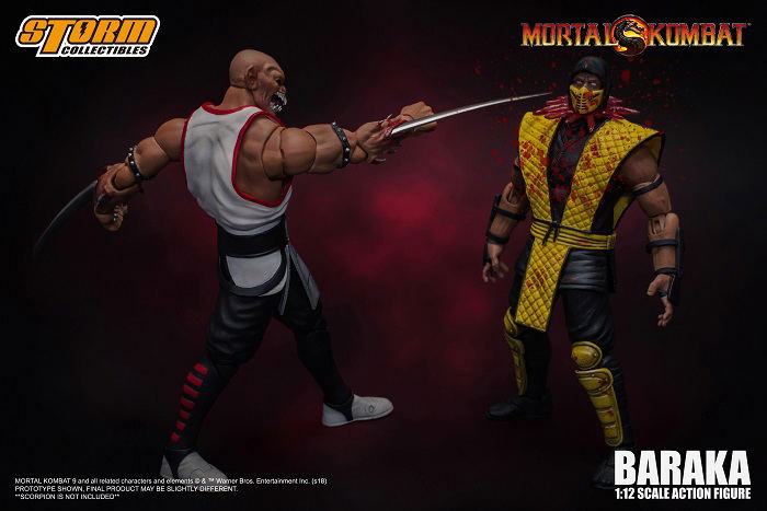 Mortal Kombat 1/12 Scale Pre-Painted Action Figure: Baraka image 8
