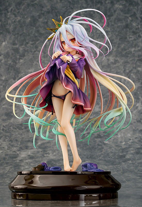 No Game No Life 1/7 Scale Pre-Painted Figure: Shiro Tuck Up Ver. image 4