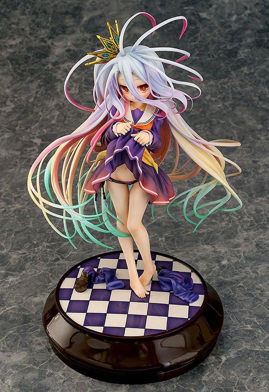 No Game No Life 1/7 Scale Pre-Painted Figure: Shiro Tuck Up Ver. image 7