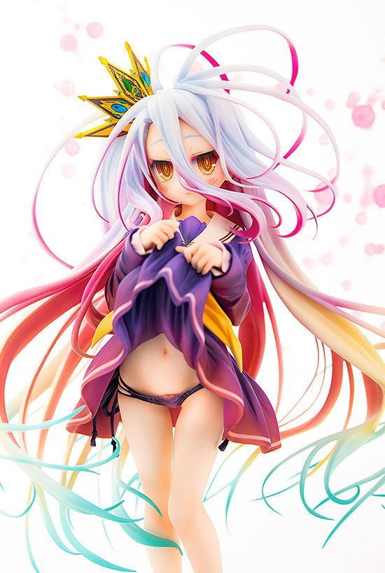 No Game No Life 1/7 Scale Pre-Painted Figure: Shiro Tuck Up Ver. image 9