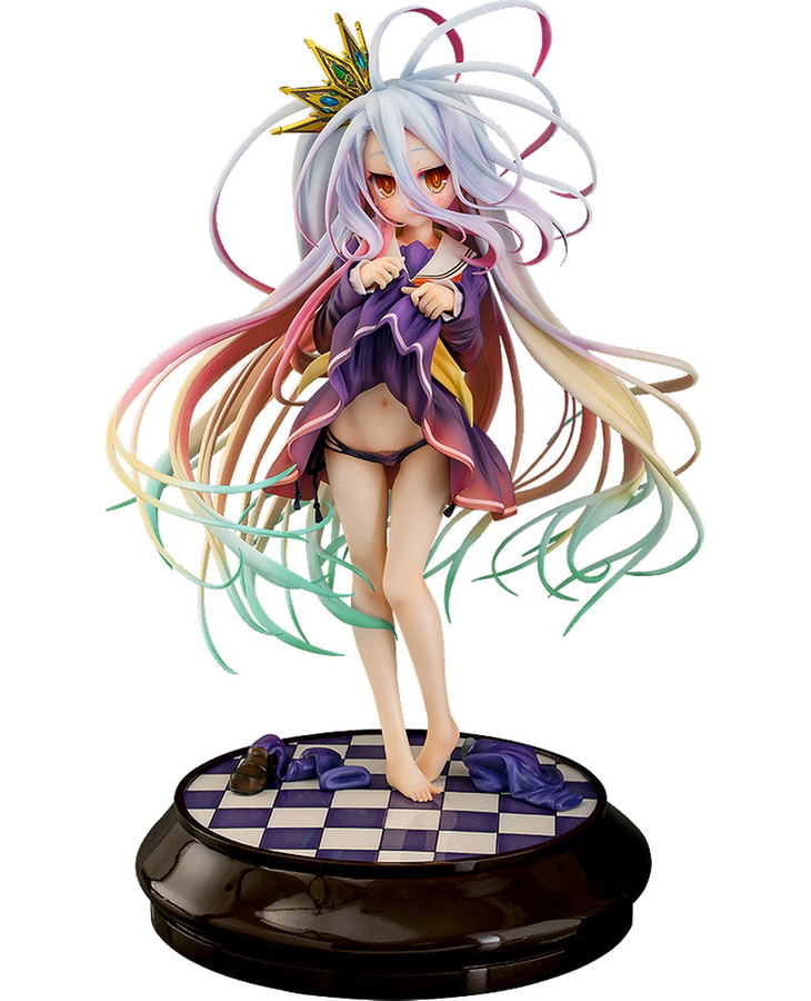 No Game No Life 1/7 Scale Pre-Painted Figure: Shiro Tuck Up Ver. image 1