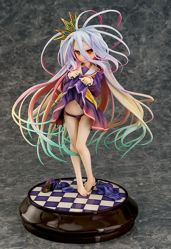 No Game No Life 1/7 Scale Pre-Painted Figure: Shiro Tuck Up Ver. image 3