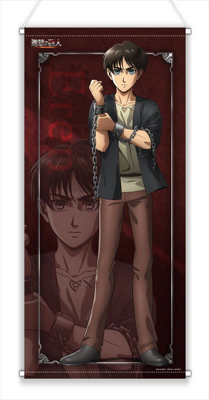 Attack on Titan Original Illustration Almost Life-size Wall Scroll: Eren image 1