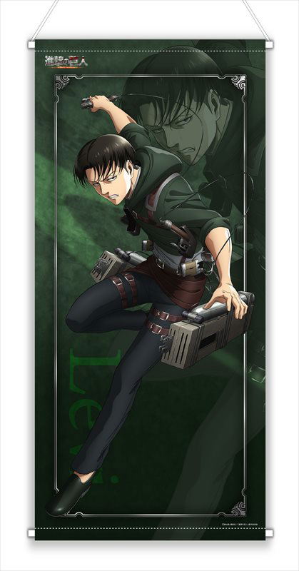 Attack on Titan Original Illustration Almost Life-size Wall Scroll: Levi image 1
