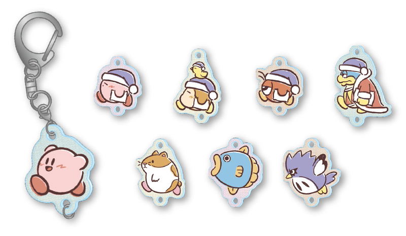 Kirby's Dream Land Pupupu Friends Tsunagaru Acrylic Keychain (Set of 8 pieces) image 1