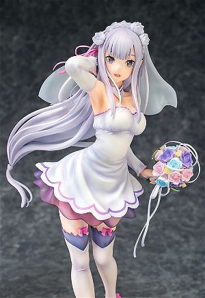Re:Zero Starting Life in Another World 1/7 Scale Pre-Painted Figure: Emilia Wedding Ver. (Re-run)