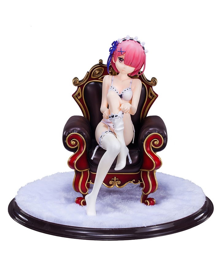 Re:ZERO -Starting Life in Another World- 1/7 Scale Pre-Painted Figure: Ram Lingerie Ver. image 1