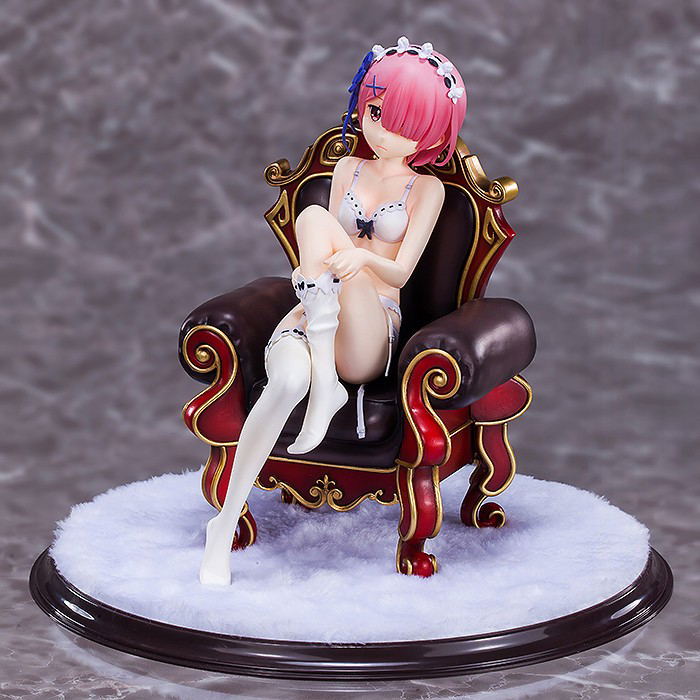 Re:ZERO -Starting Life in Another World- 1/7 Scale Pre-Painted Figure: Ram Lingerie Ver. image 3