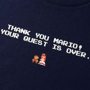 UT Nintendo Super Mario Family Museum - Another Castle Women's T-shirt Navy (L Size)