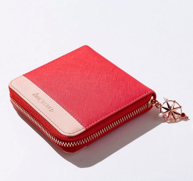 Cardcaptor Sakura - Sakura Kinomoto Model Bicolor Half Wallet Pastel Red image 2