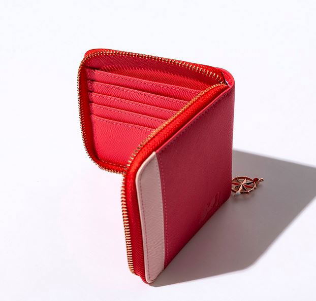 Cardcaptor Sakura - Sakura Kinomoto Model Bicolor Half Wallet Pastel Red image 5