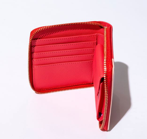 Cardcaptor Sakura - Sakura Kinomoto Model Bicolor Half Wallet Pastel Red image 6