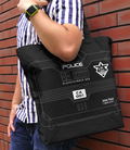 Dennou Keisatsu Cybercop - Black Chamber Box Large Tote Bag Black thumbnail 3