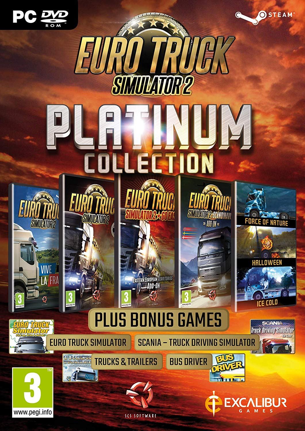 Euro Truck Simulator 2 Platinum Collection (DVD-ROM) for Windows