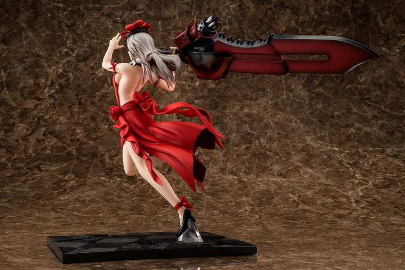 God Eater 1/7 Scale Pre-Painted Figure: Alisa Ilinichina Amiella Crimson Anniversary Dress Ver. image 6