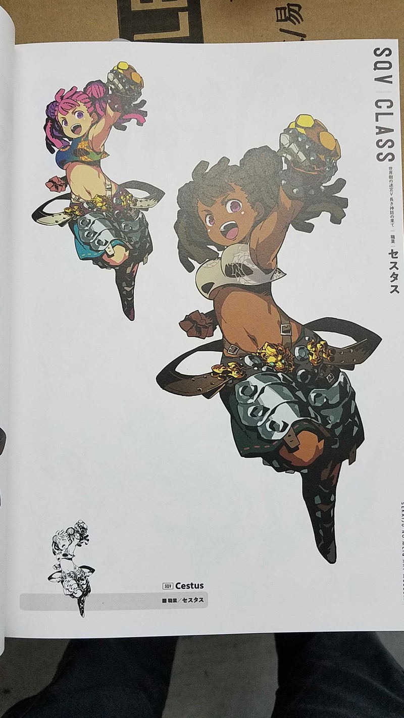 Etrian Odyssey Art Museum - The Characters Of SQV And SQX image 2