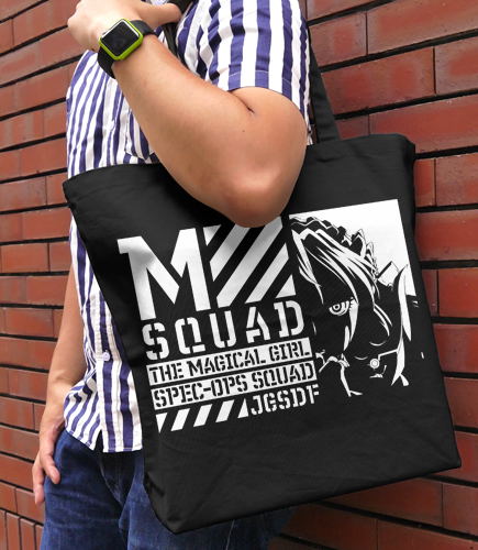 Magical Girl Spec-Ops Asuka Large Tote Bag Black image 2