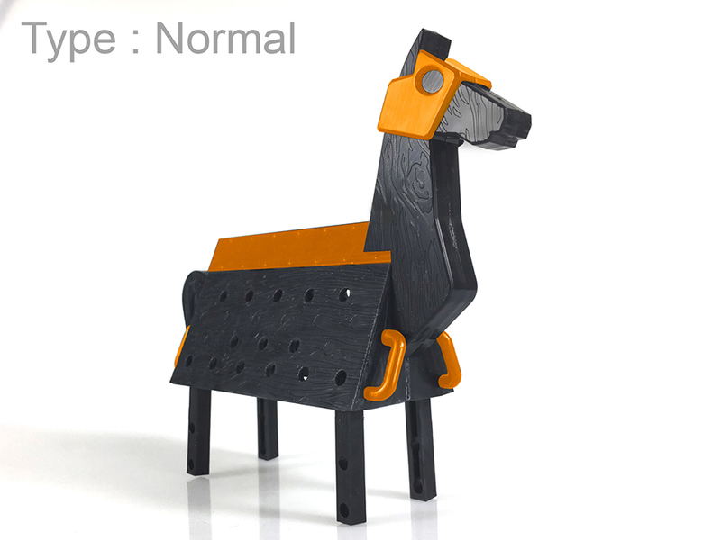 Love Toys Vol. 3 1/12 Scale Model Kit: Wooden Horse Halloween Ver. image 1
