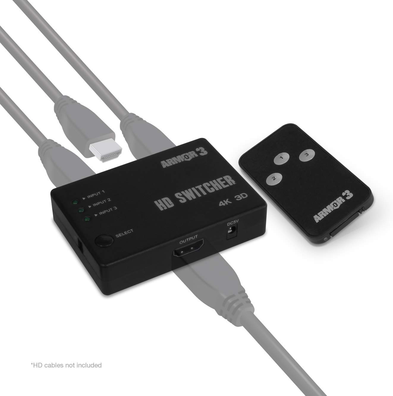 Armor3 ReadyHub 3-Port HD Switcher for HD Game Consoles and Devices for ...