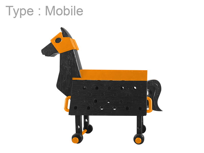 Love Toys Vol. 3 1/12 Scale Model Kit: Wooden Horse Halloween Ver. image 2