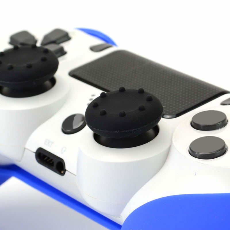 Silicone Grip & Stick Cap Set for PS4 Controller (Blue) image 7