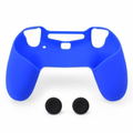 Silicone Grip & Stick Cap Set for PS4 Controller (Blue) thumbnail 3