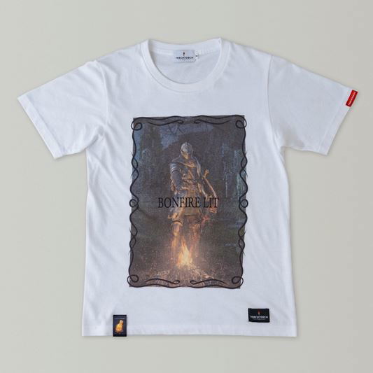 Dark Souls x Torch Torch - Bonfire Lit T-shirt White (M Size) image 1
