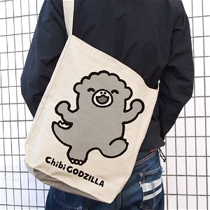 Chibi Godzilla Shoulder Tote Bag Natural