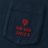 UT Mobile Suit Gundam 40th Anniversary - MS-06S Zaku II T-shirt Navy (S Size)