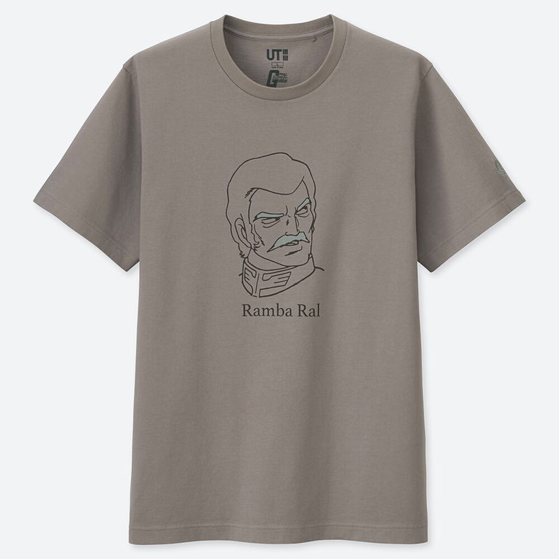 UT Mobile Suit Gundam 40th Anniversary - Ramba Ral T-shirt Brown (M Size)