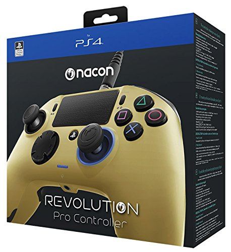 Nacon Revolution Controller 4 (Gold) for PlayStation 4, 4 Pro