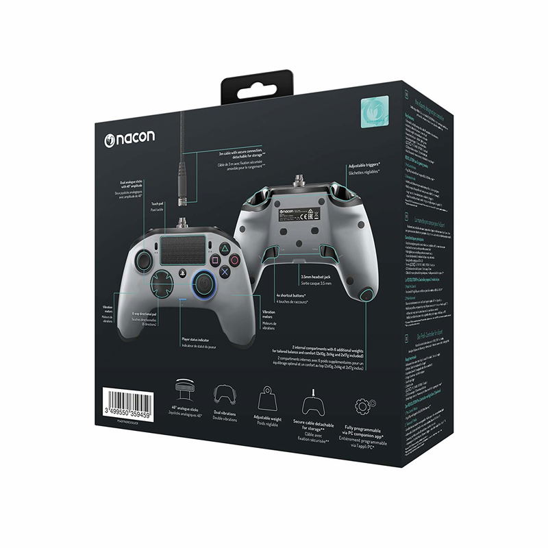 Nacon Revolution Pro Controller for Playstation 4 (Silver) image 2