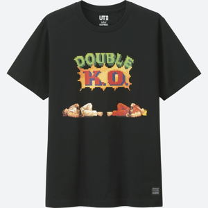 UT Street Fighter - Double K.O. T-shirt Black (S Size)_