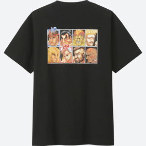 UT Street Fighter - Player Select T-shirt Black (M Size)_