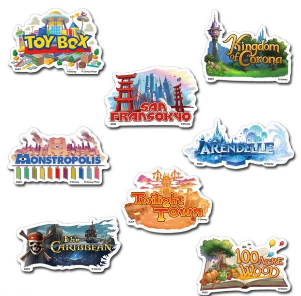 Kingdom Hearts III World Sticker Set image 1