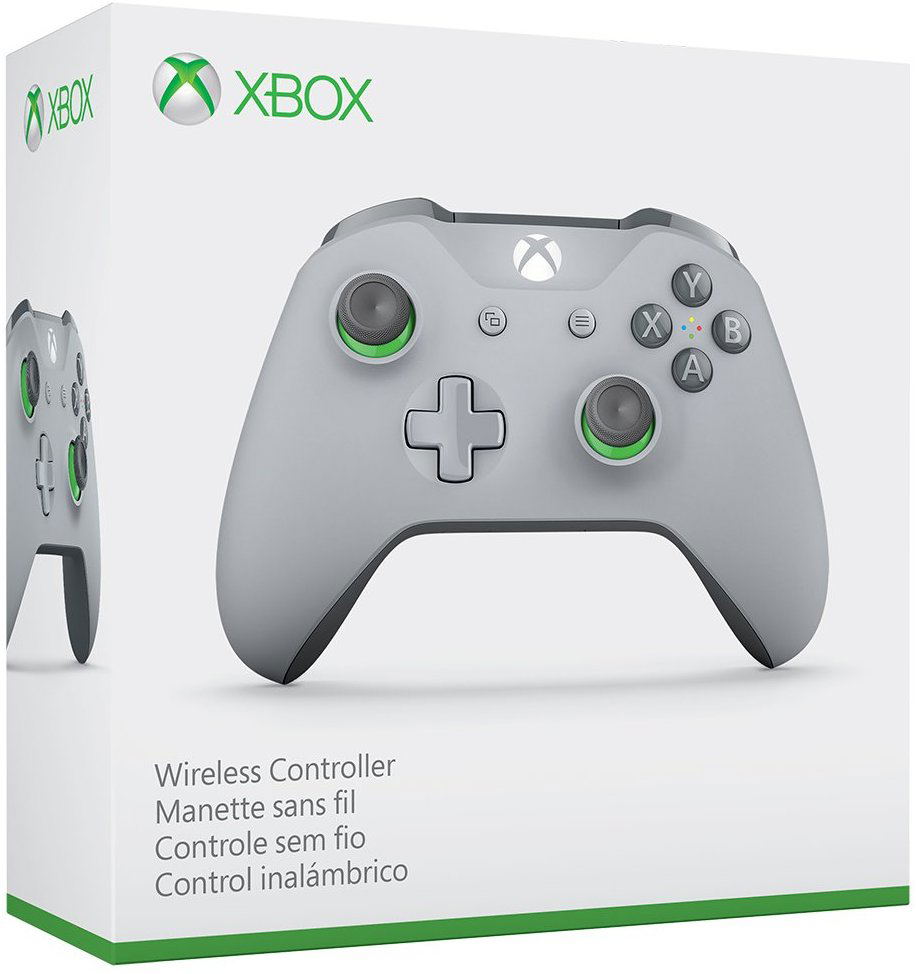Xbox Wireless Controller (Grey x Green) for PC, XONE, Xbox One S, XONE X