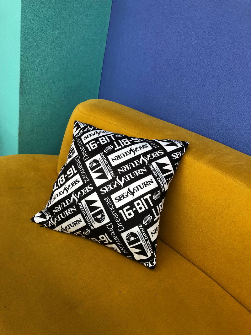Sega Hard Logo Pattern Cushion Cover image 2