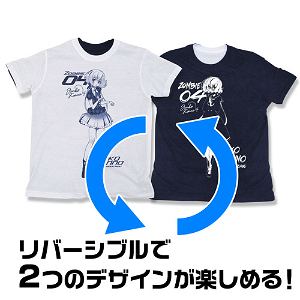 Zombie Land Saga - Junko Konno Reversible T-shirt White x Navy (L Size)