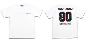 Pac-Man 80 T-shirt White (S Size)_