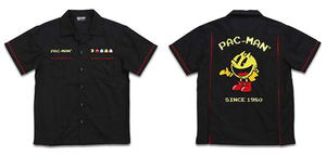 Pac-Man Game Center Embroidered Polo Shirt Black (S Size)_