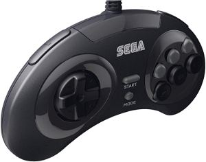 Retro-Bit SEGA Genesis 8-Button Arcade Pad with USB (Black)