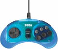 Retro-Bit SEGA Genesis 8-Button Arcade Pad with USB (Clear Blue) thumbnail 2