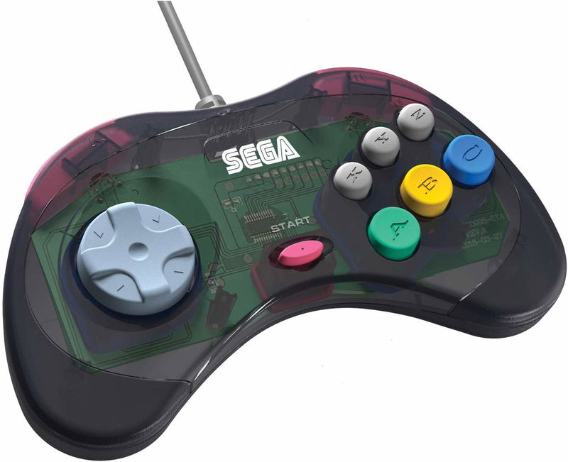 Retro-Bit SEGA Saturn 8-button Arcade Pad (Slate Grey) image 4