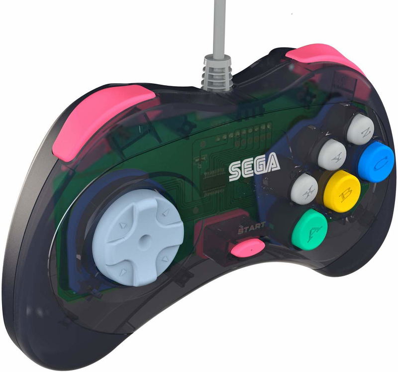 Retro-Bit SEGA Saturn 8-button Arcade Pad (Slate Grey) image 6