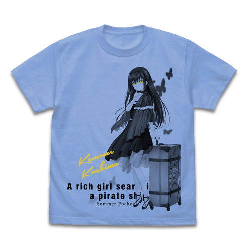 Summer Pockets - Kamome Kushima T-shirt Sax (L Size) image 1