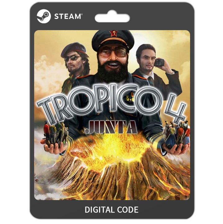 Tropico 4: Junta Military (DLC) <span class="ext" style="background-color: #B0000F; color: #FFFFFF;">DLC</span> <span class="ext" style="background-color: #2a475e; color: #FFFFFF;">STEAM</span> <span class="ext ext_digital">digital</span> image 1