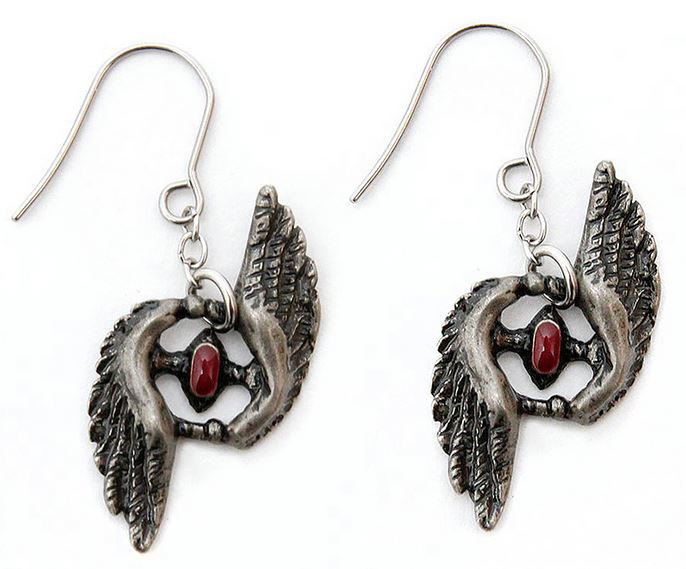 Devil May Cry 5 x haraKIRI Nero Feather Pierced Earrings image 1