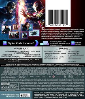 Captain America: Civil War [4K Ultra HD Blu-ray]