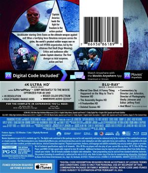 Captain America: The First Avenger [4K Ultra HD Blu-ray]